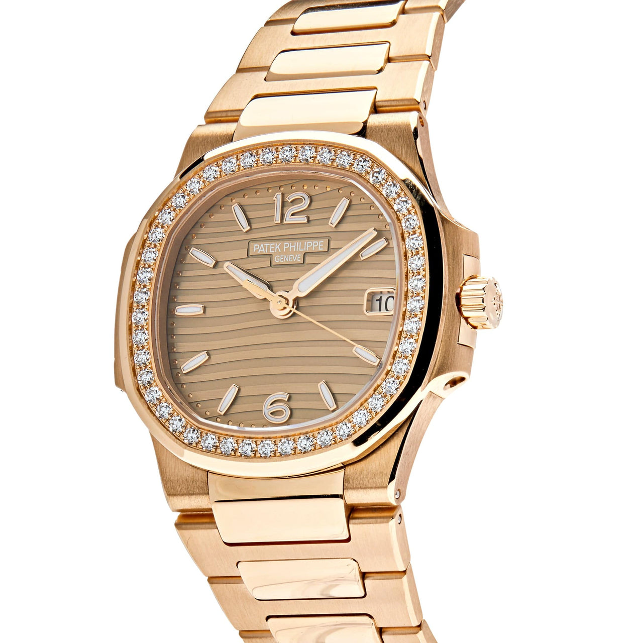 Buy Patek Philippe 7010R: Elegant Nautilus Quartz Wristwatch in Rose Gold