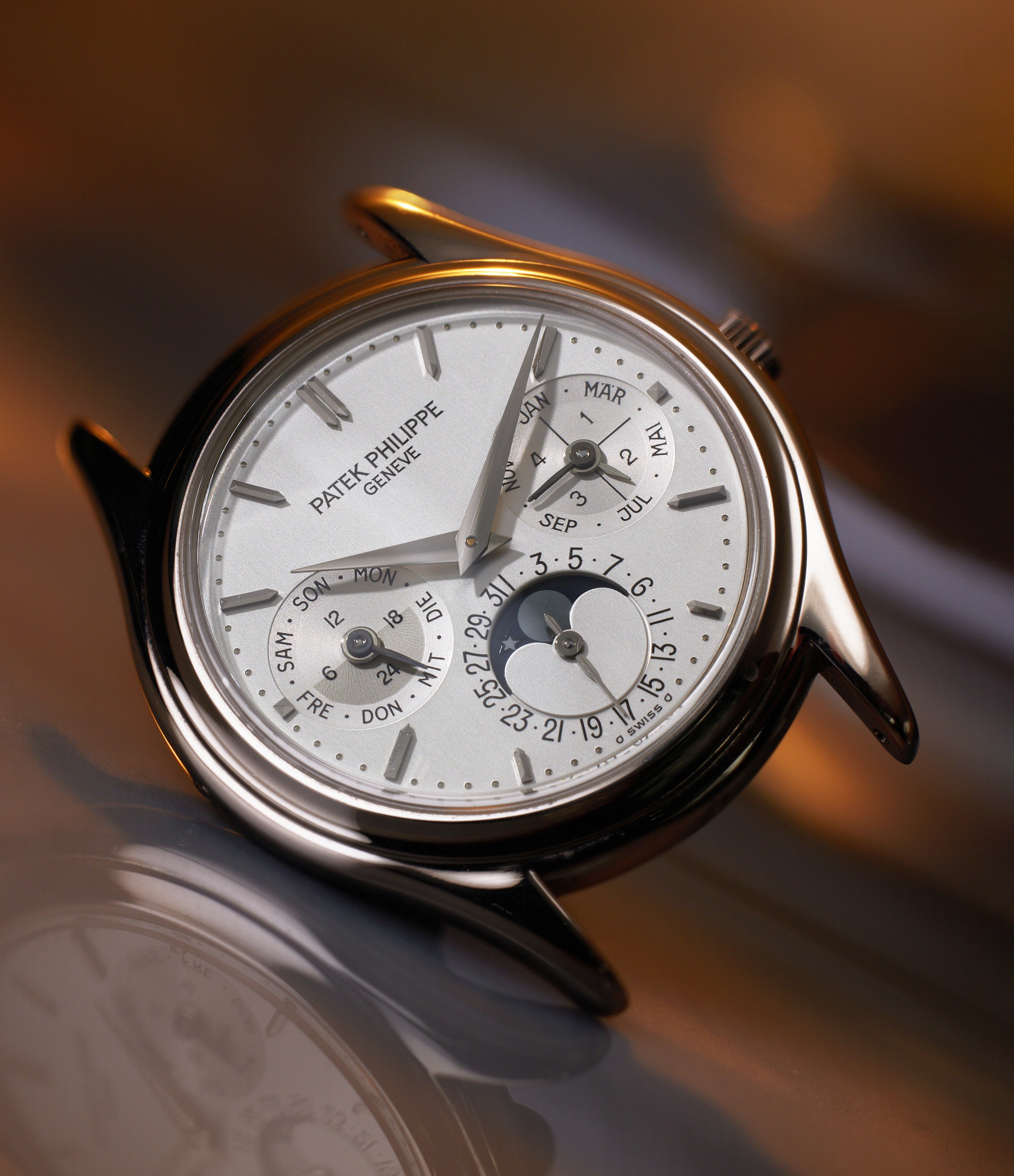 Shop Patek Philippe 3940G: White Gold Perpetual Calendar with Classic Design