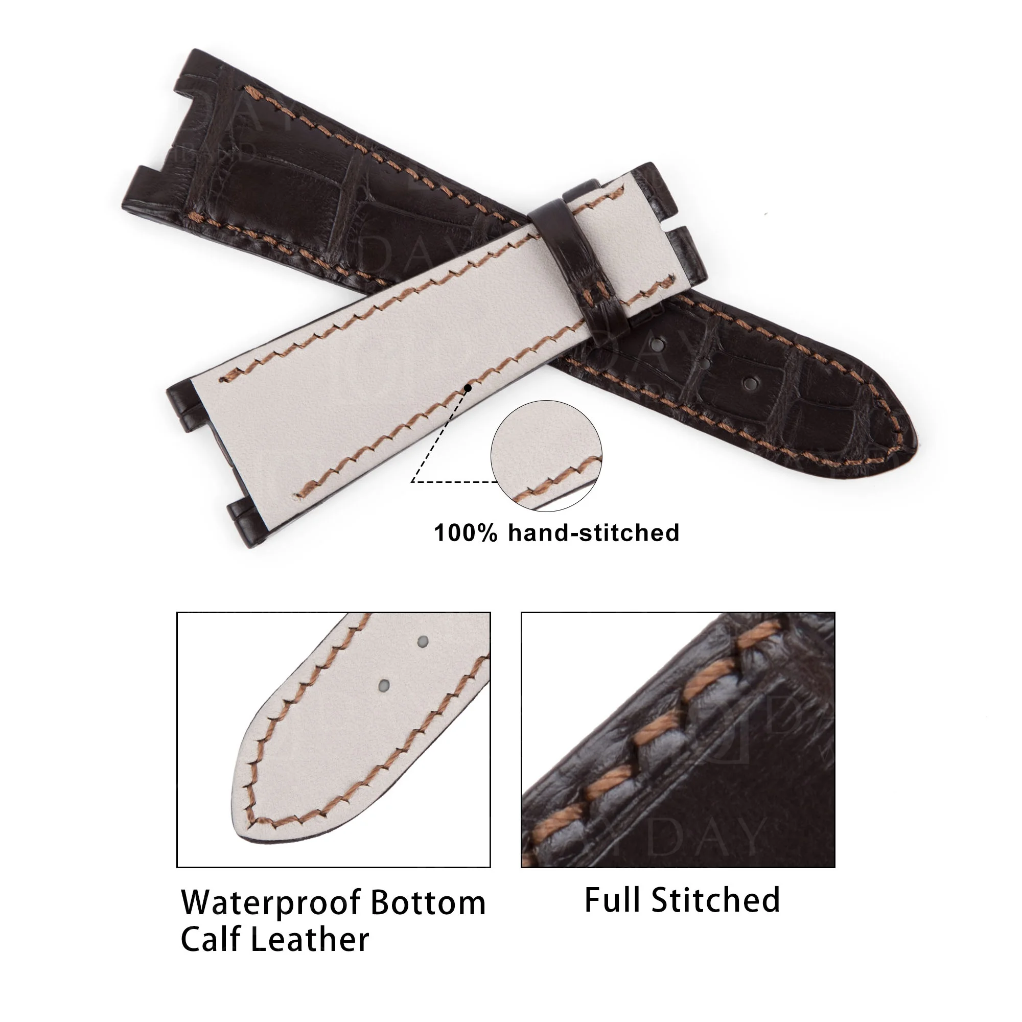 Explore Patek Philippe Leather Watch Straps: Premium Alligator & Calf Leather Options