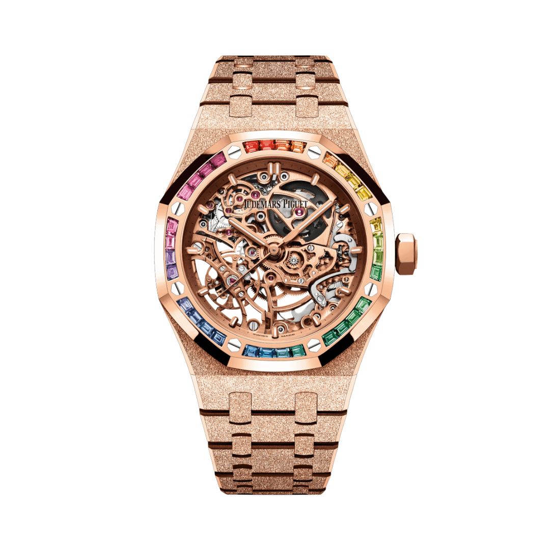 Rainbow Audemars Piguet: Stunning Royal Oak Watches with Baguette-Cut Stones