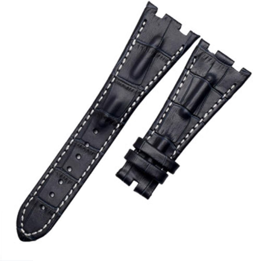 Audemars Piguet Watch Leather Strap Replacement - Genuine Black Shiny Strap