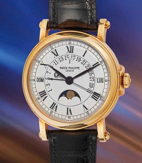 Buy Patek Philippe 5059R: Rare Pink Gold Perpetual Calendar with Moon Phases