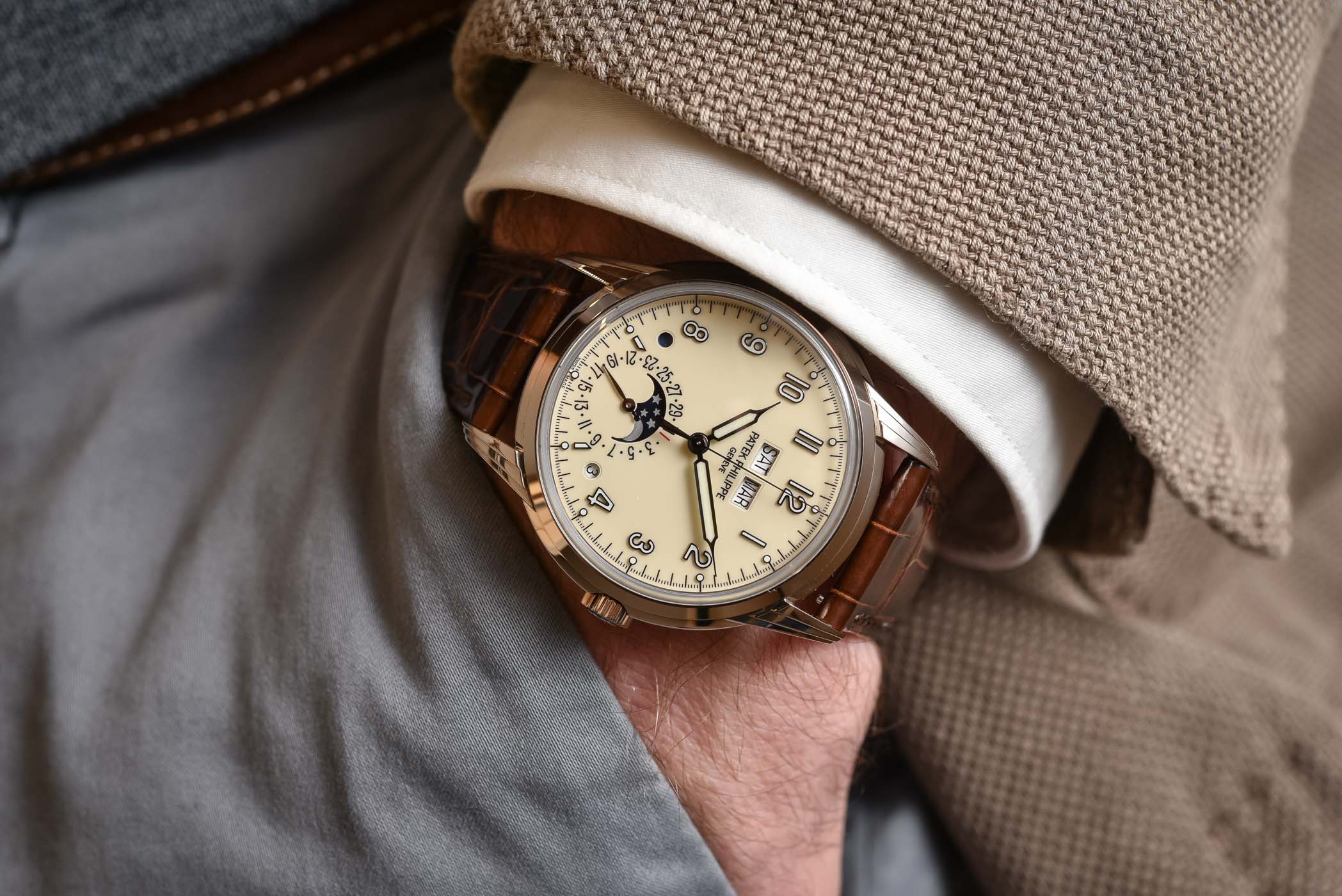 Explore the Elegance of the Patek Philippe 5320G Perpetual Calendar Watch