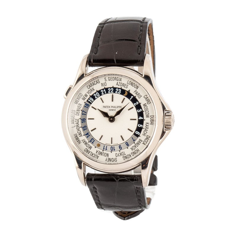 Patek Philippe 5110G World Time Watch in 18K White Gold - Elegant Luxury for Collectors